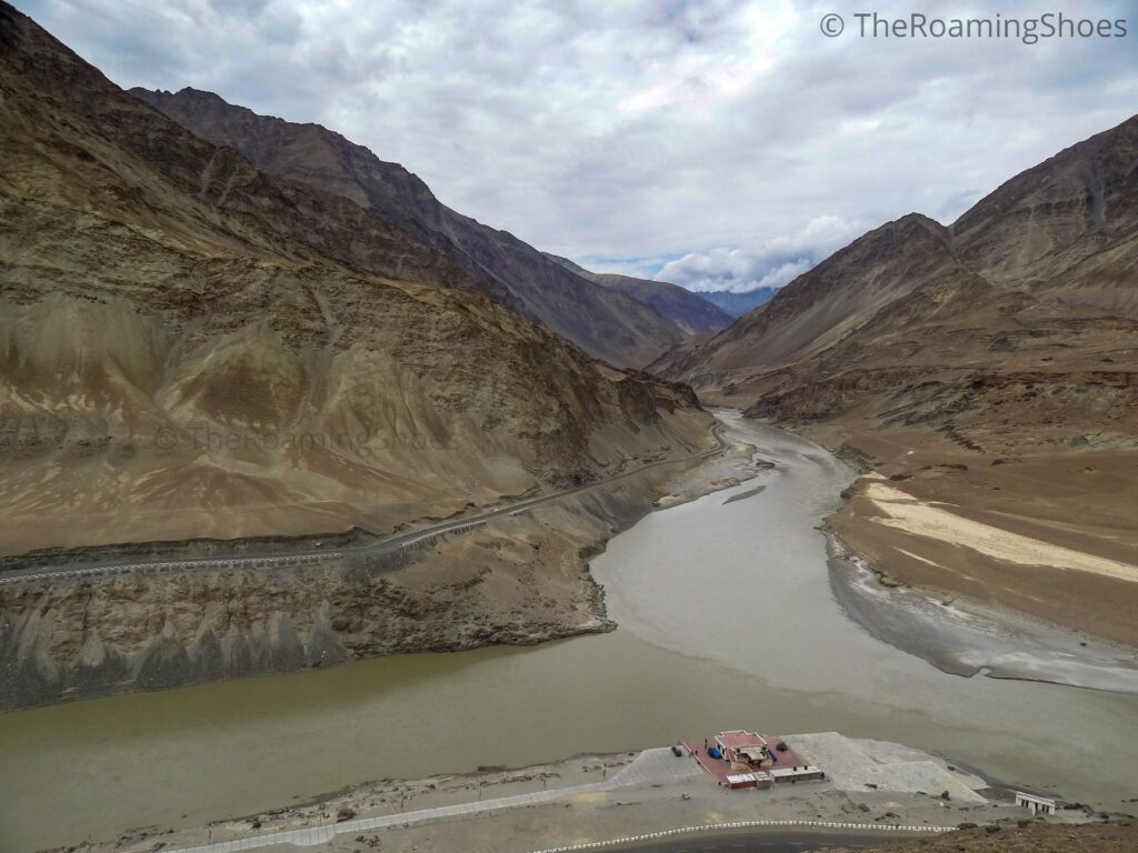 Sangam of Zanskar and Indus Rivers