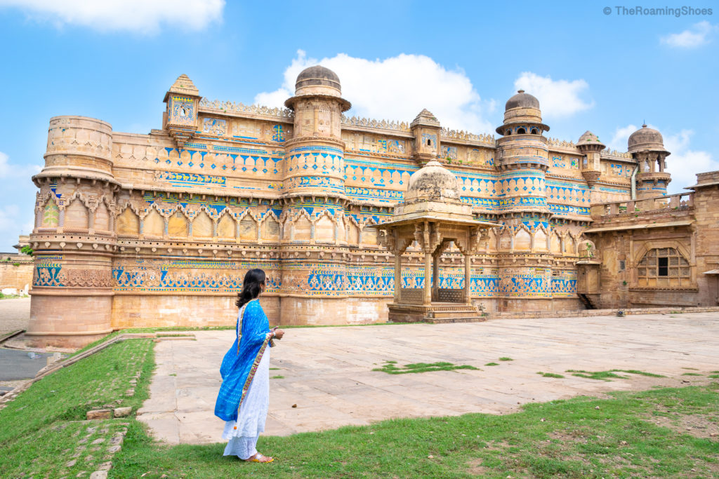 The delightful Maan Singh Mahal inside Gwalior Fort in Madhya Pradesh